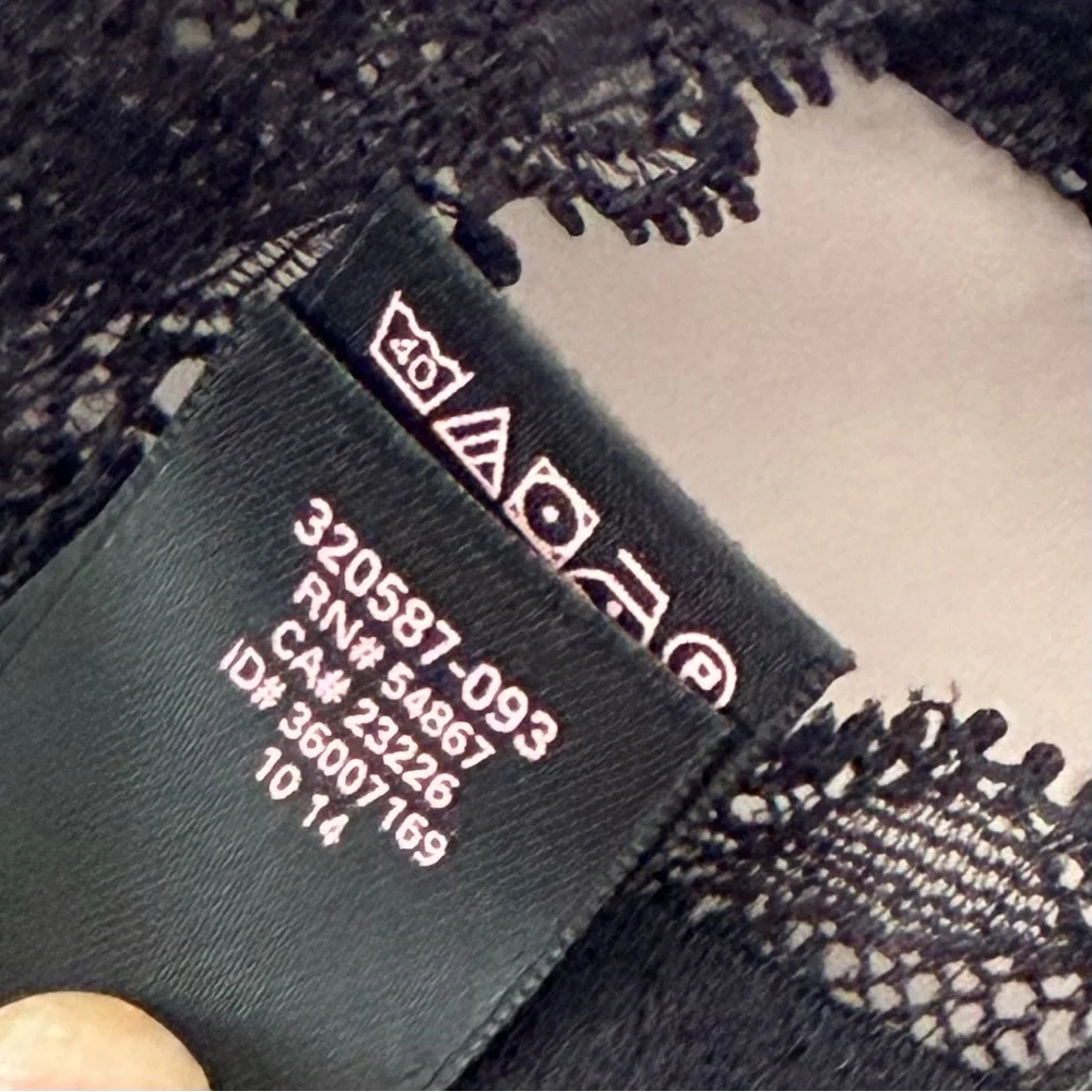 2014 Victoria’s Secret Floral Lace Cheekini See Through Criss Cross Panty Medium